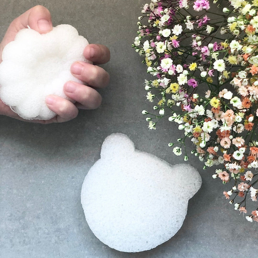 Organic Konjac Svamp Pure Flower - Babyer & børn