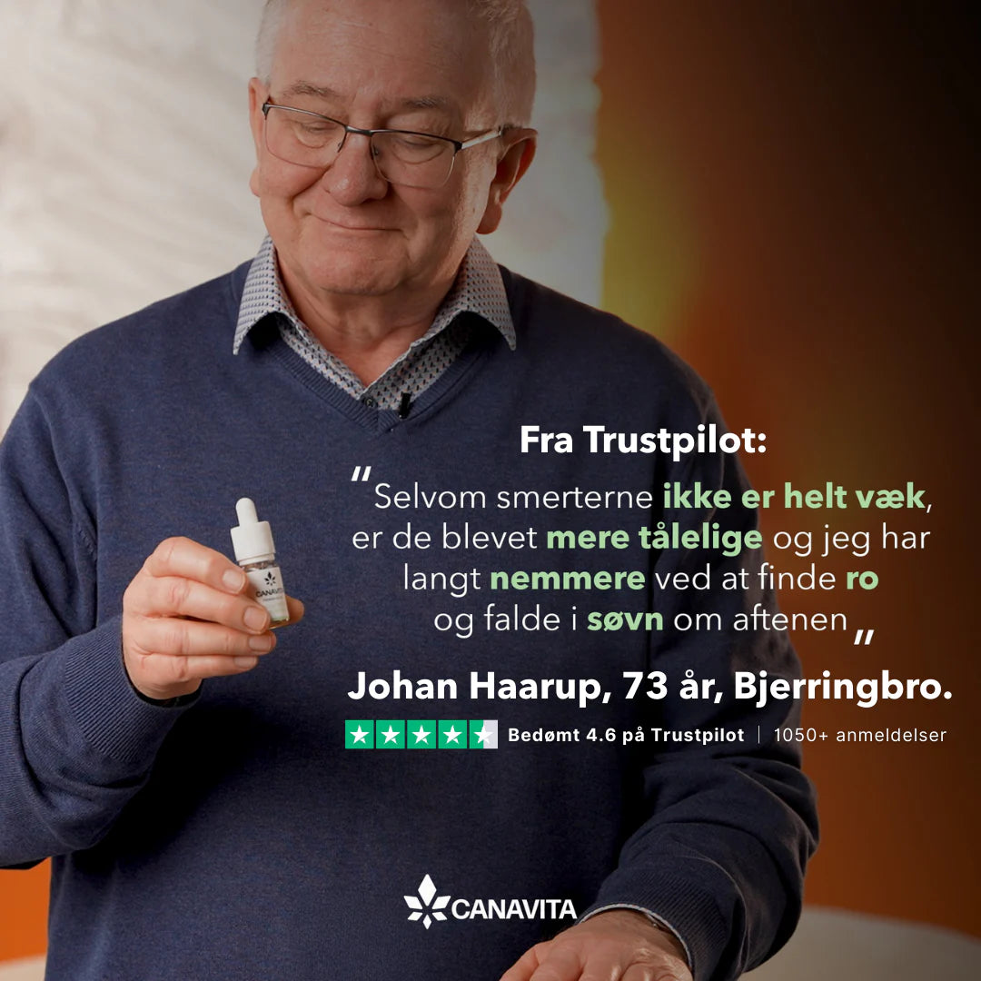 Dansk Fuldspektret Premium CBD-Olie 20% naturlig smag, 5 stk.