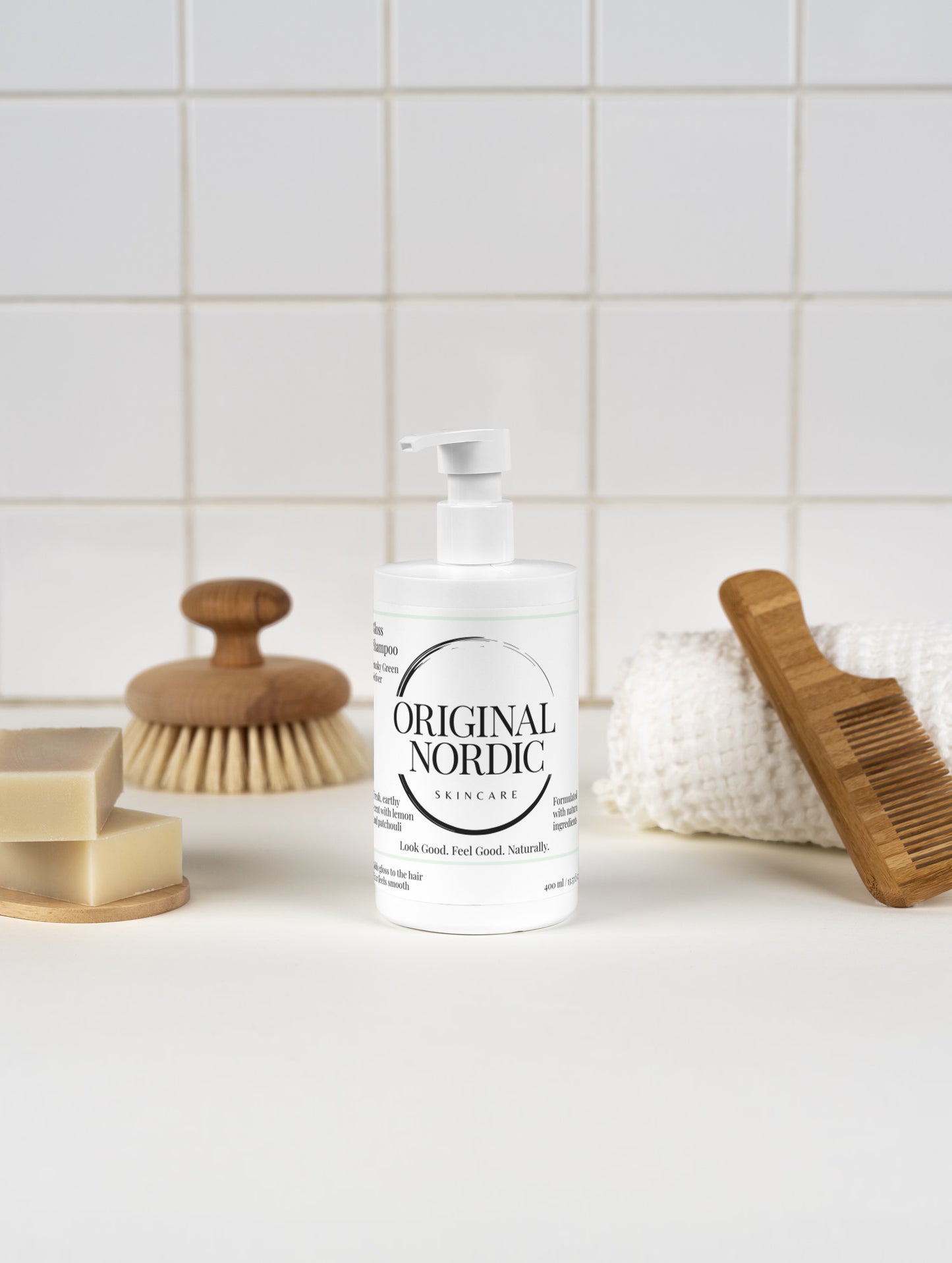 Gloss Shampoo, Smoky Green Vetiver, 400 ml