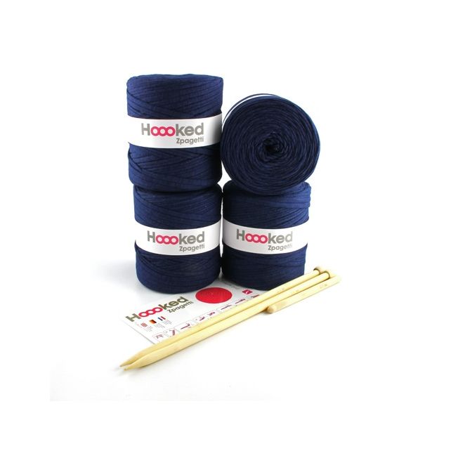 DIY Häkel- und Strickset Zpagetti Pouf Marine Fashion