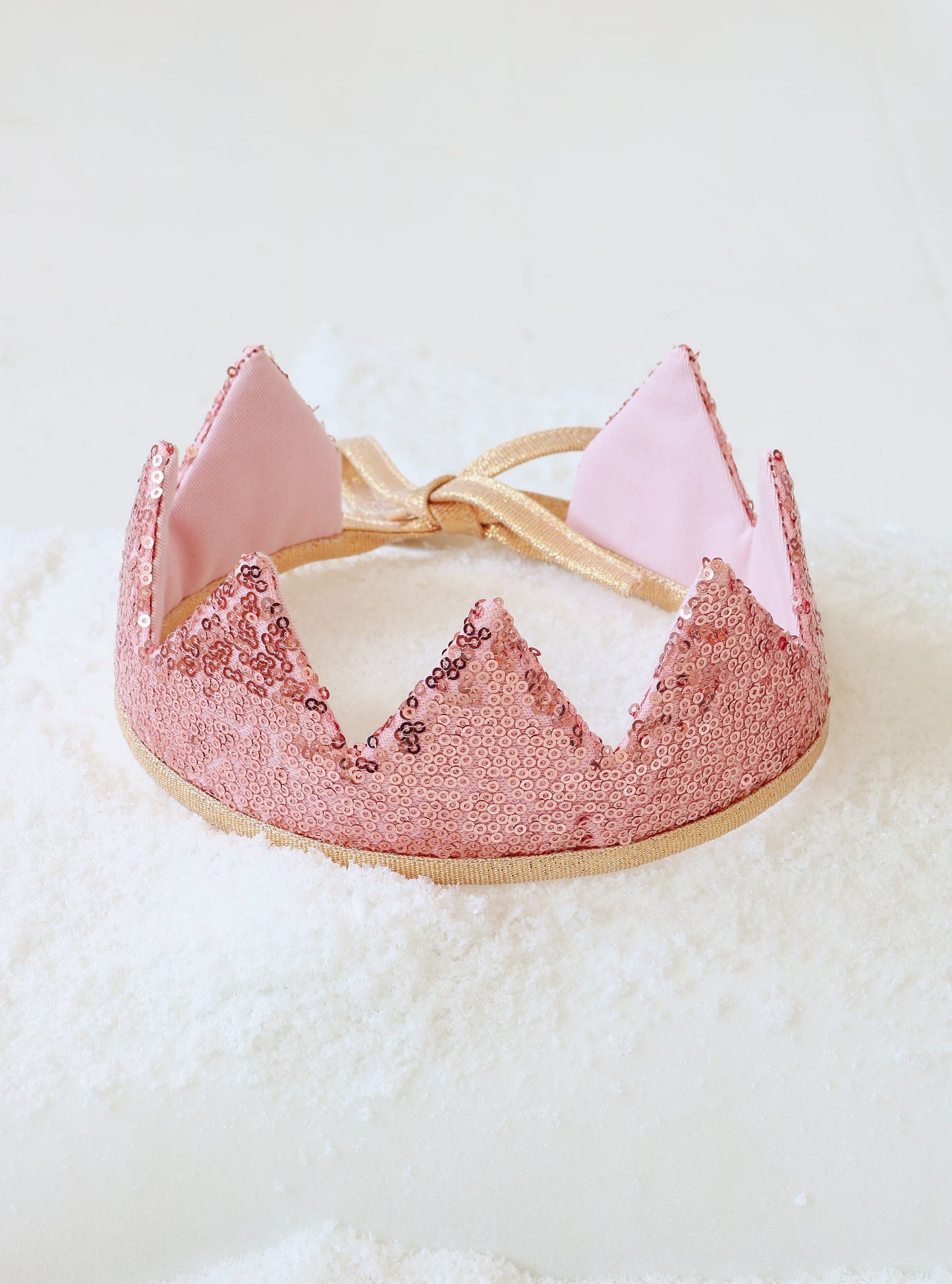 Pink Pailletter Eventyrkrone og Tryllestav Magisk Sæt