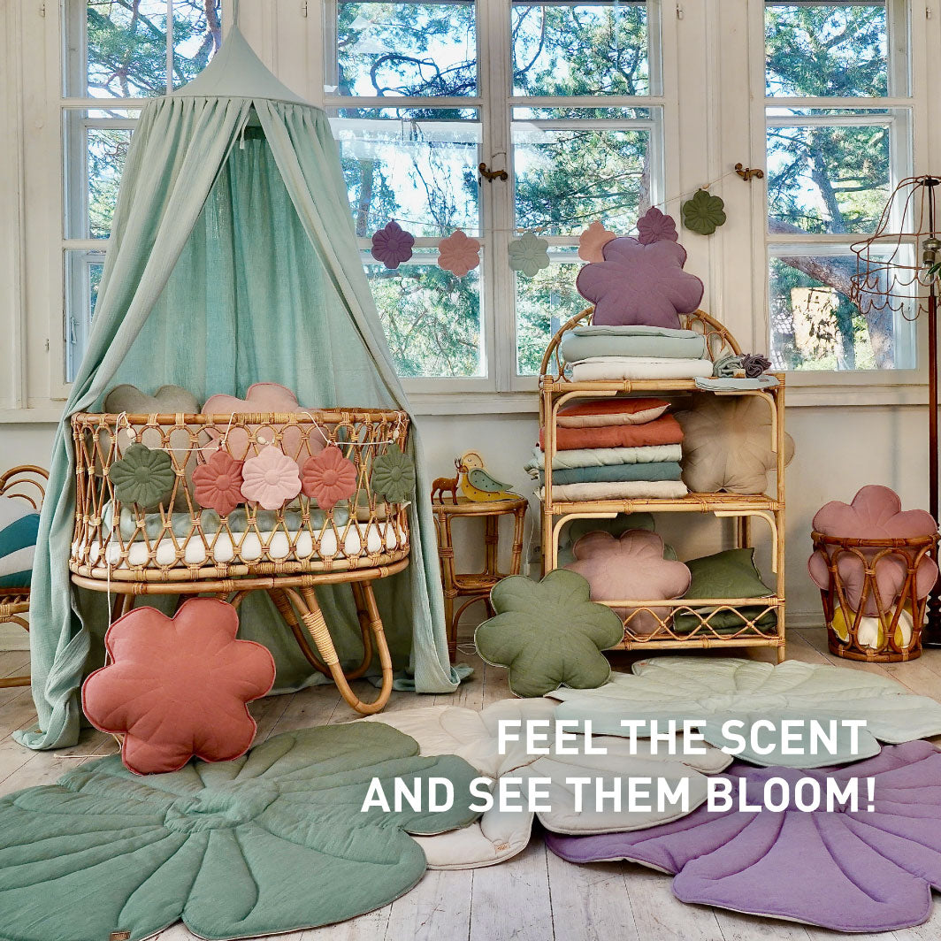 Linned Blomst Guirlande Sandy Rose Buket