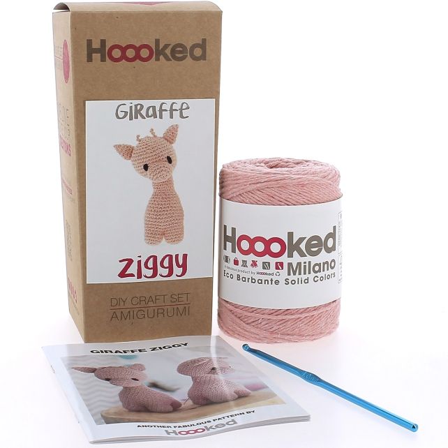 DIY Häkelset Giraffe Ziggy Eco Barbante Aprikose