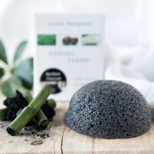 Organic Konjac Svamp Bamboo Charcoal - Uren hud