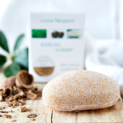 Organic Konjac Svamp Walnut Shell - Ekstra peelende