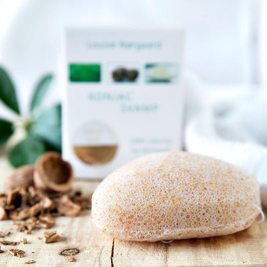 Organic Konjac Svamp Walnut Shell - Ekstra peelende