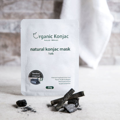 Organic Konjac Mask – Bamboo Charcoal