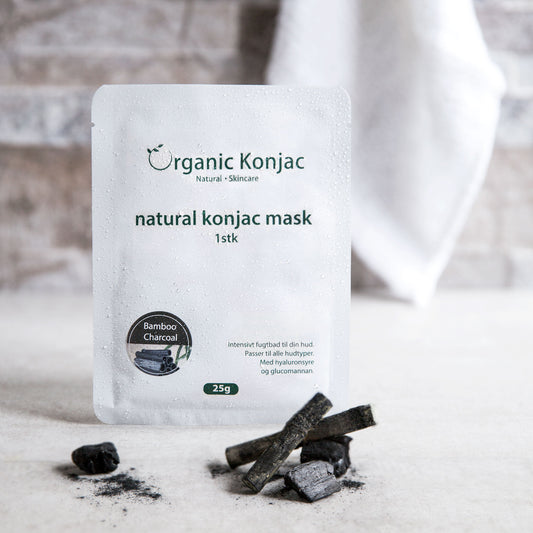 Organic Konjac Mask – Bamboo Charcoal