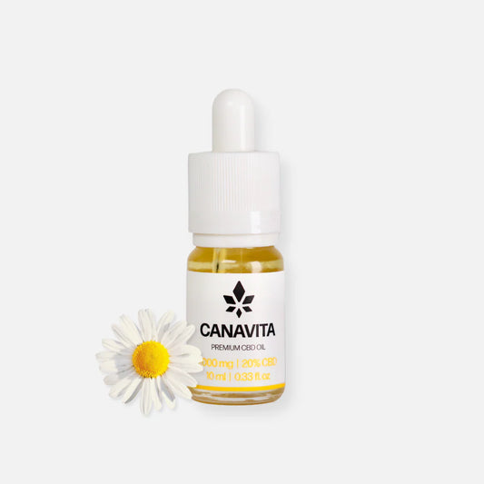 Dansk Fuldspektret Premium CBD-Olie 20% med naturlig kamille