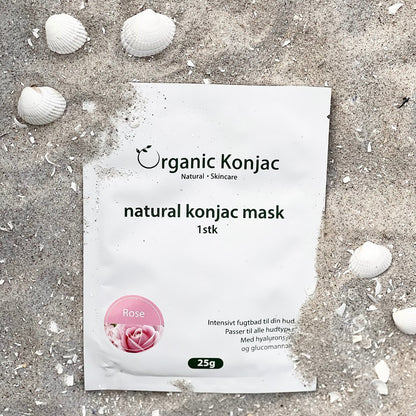 Organic Konjac Mask - Rose