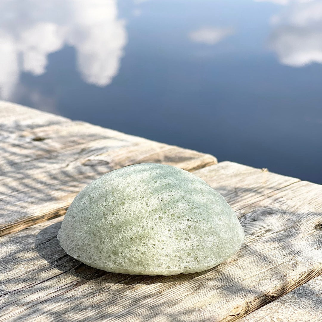 Organic Konjac Svamp - Green Tea