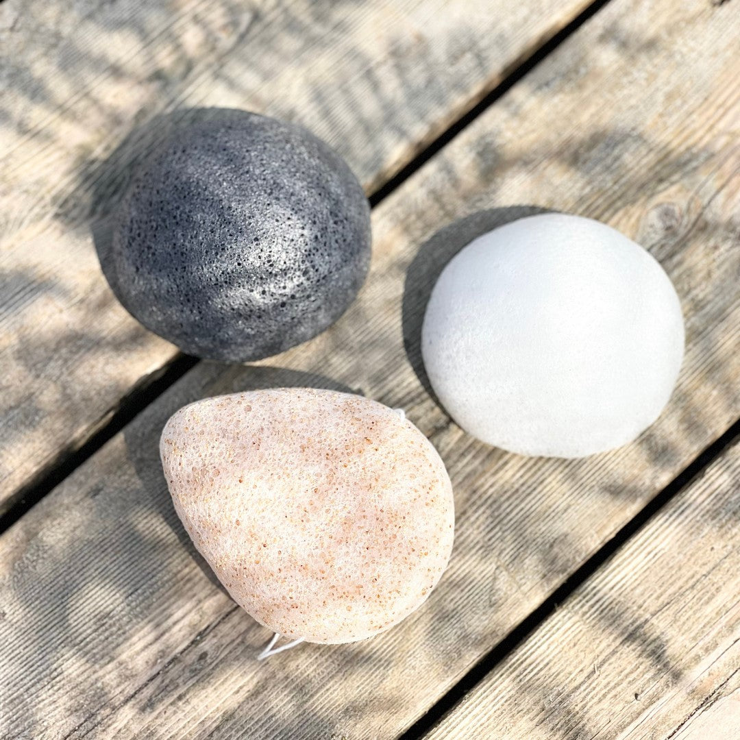 Organic Konjac Svamp Walnut Shell - Ekstra peelende