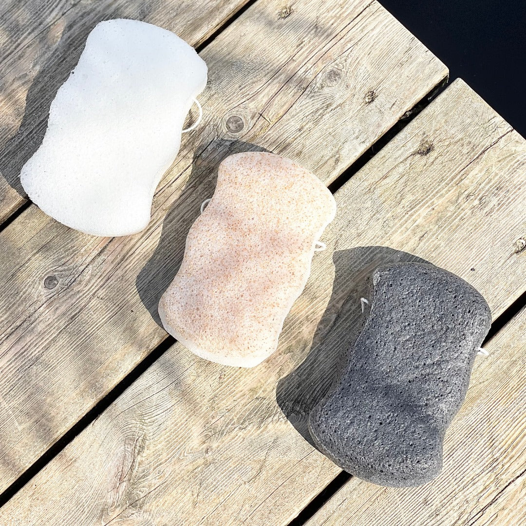 Organic Konjac Svamp Body - Walnut Shell