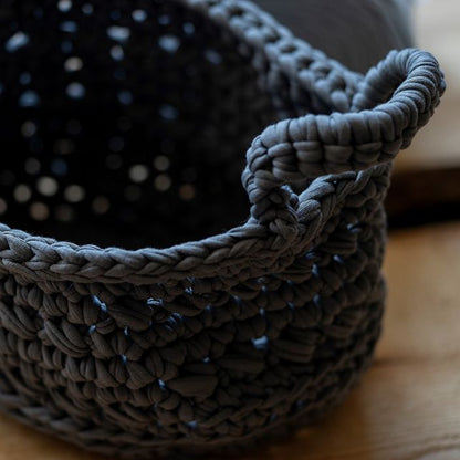 DIY Hækle Kit Revisto Basket Antracite