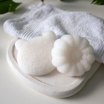 Organic Konjac Svamp Pure Flower - Babyer & børn