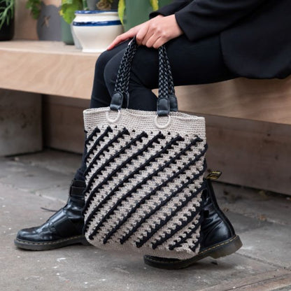 DIY Häkelset Kuala Lumpur Tasche Taupe