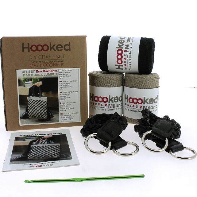 DIY Häkelset Kuala Lumpur Tasche Taupe