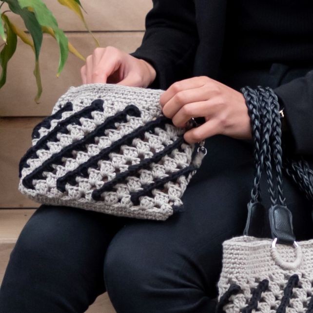 DIY Häkelset Kuala Lumpur Clutch Biscuit