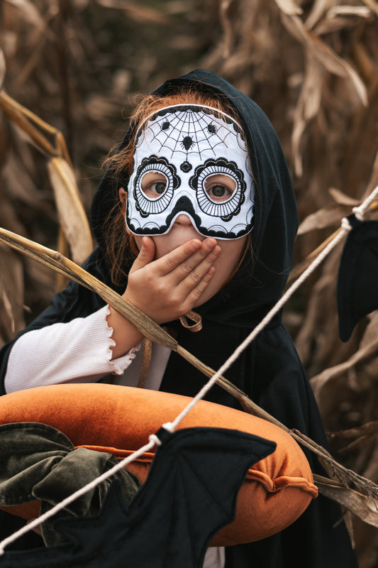Dødningehoved Maske Sort Halloween
