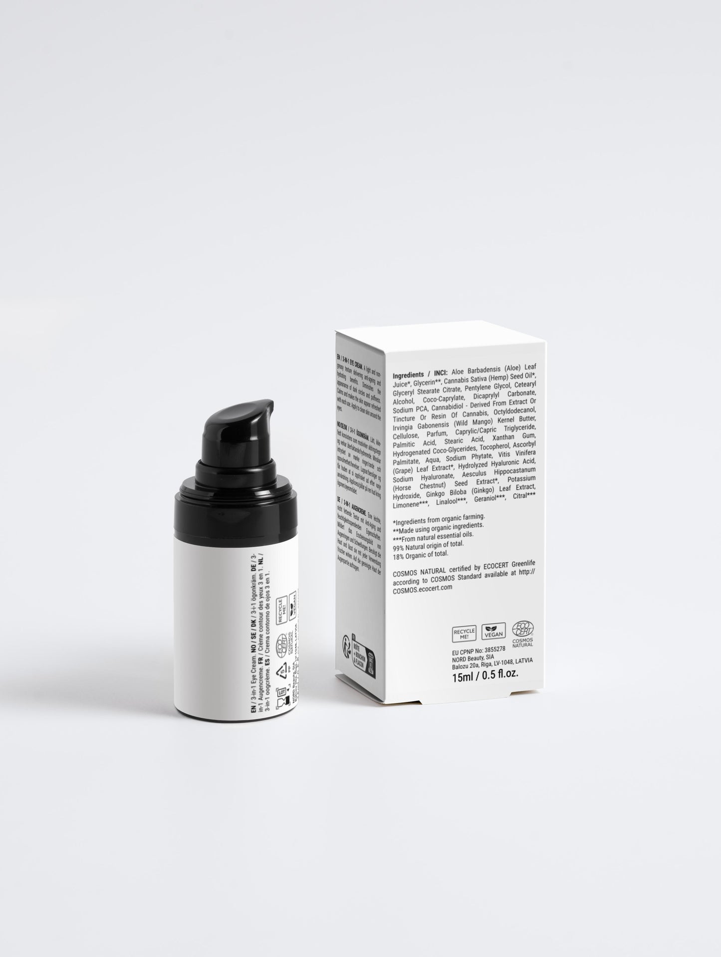 3-in-1 Eye Cream for Men, 15 ml