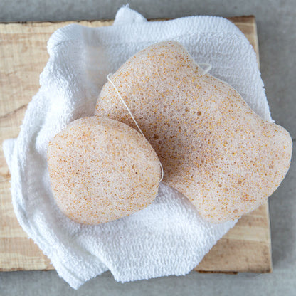 Organic Konjac Svamp Body - Walnut Shell