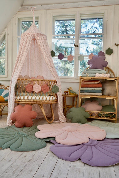 Linned Blomst Guirlande Sandy Rose Buket