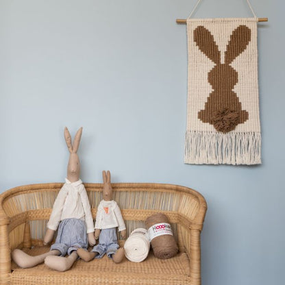 DIY Makramee-Kit Wandbehang Hase Bella