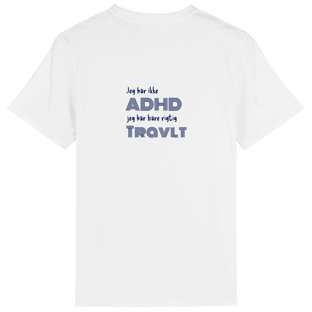 Lightweight unisex t-shirt, Jeg har ikke ADHD - back_0