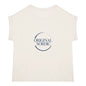 Women's organic t-shirt with cuffed sleeves, Let the World breathe - back_0