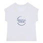 Women's organic t-shirt with cuffed sleeves, Let the World breathe - back_1