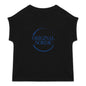 Women's organic t-shirt with cuffed sleeves, logo - back_1