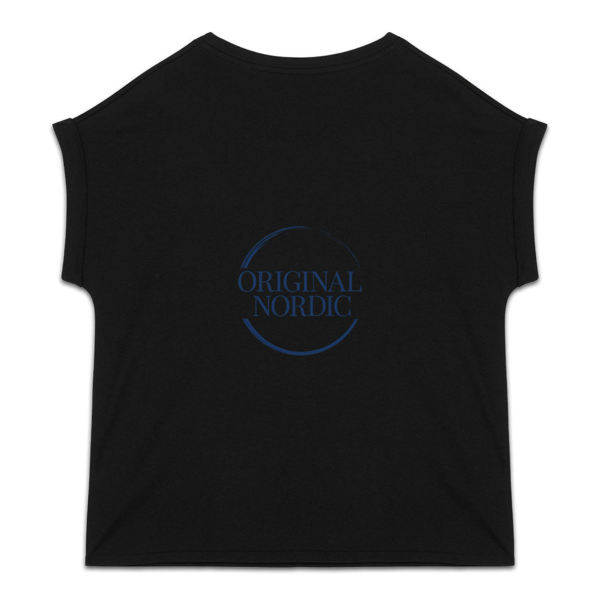 Women's organic t-shirt with cuffed sleeves, Let the World breathe - back_2