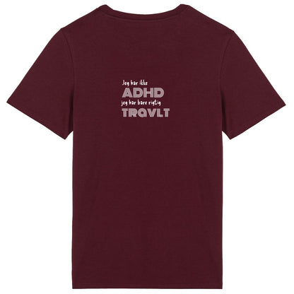 Lightweight unisex t-shirt, Jeg har ikke ADHD colour - back_2