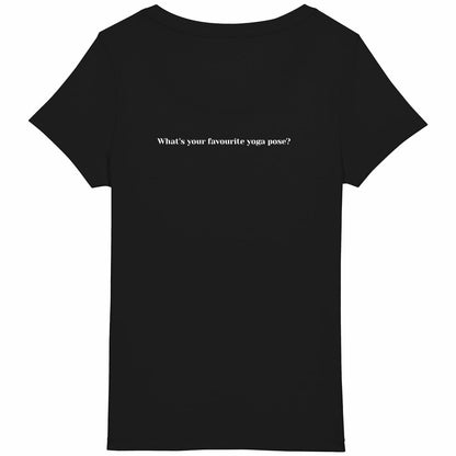 Lotus Pose Lightweight t-shirt - back_black