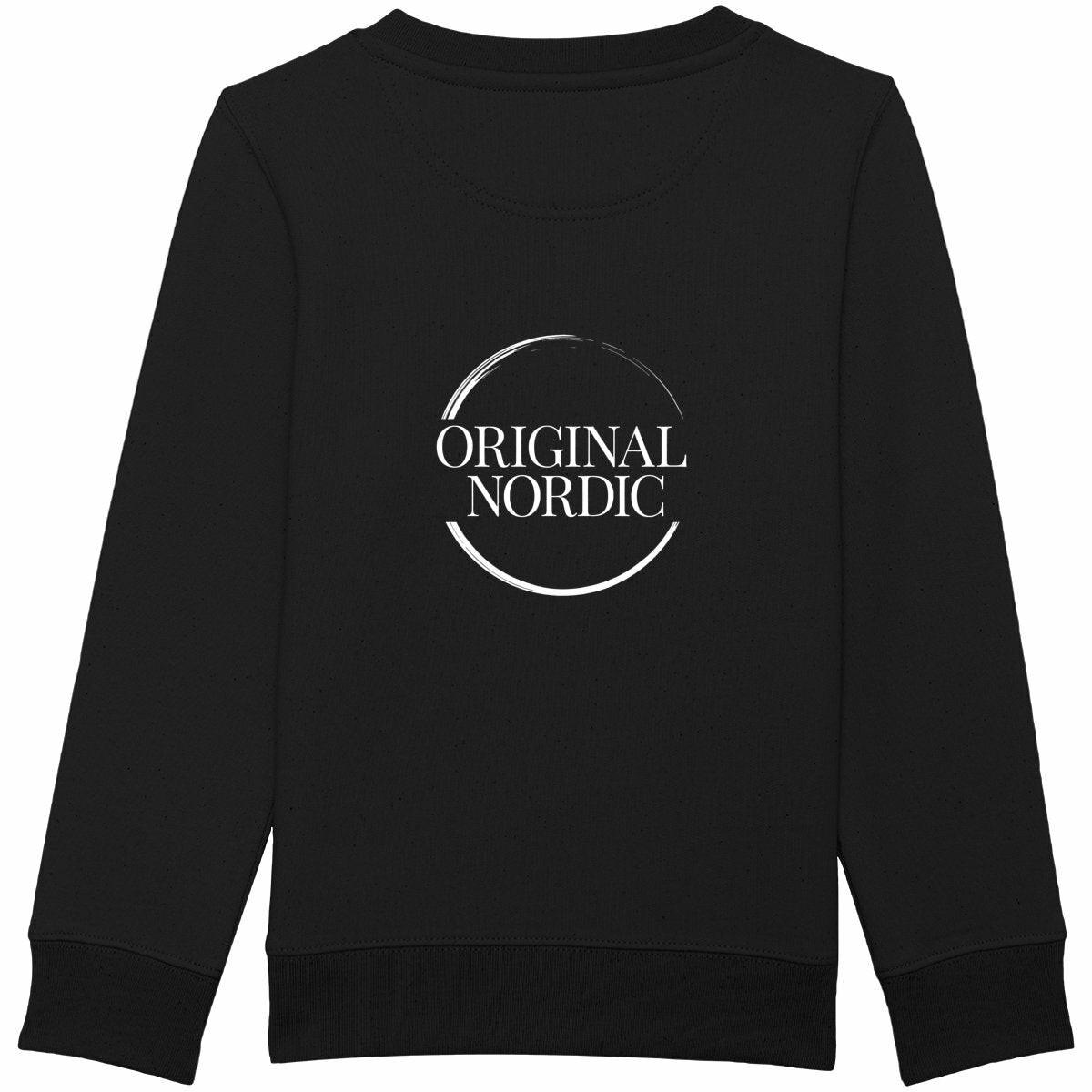 Kids Heavyweight Sweatshirt, Young and Free - back_black