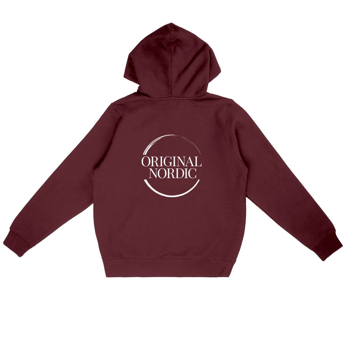 Unisex Lightweight Hoodie, Trust the Process - back_burgundy