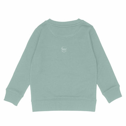 Kids lightweight sweatshirt, Ho Ho Ho... - back_green