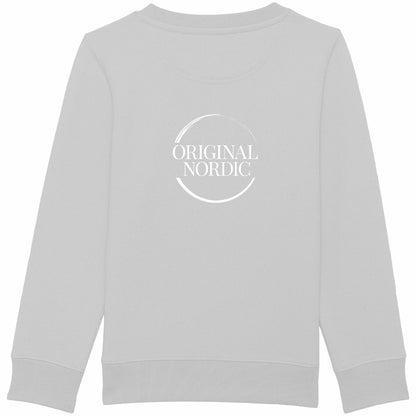 Kids Heavyweight Sweatshirt, Ro - back_heathergrey