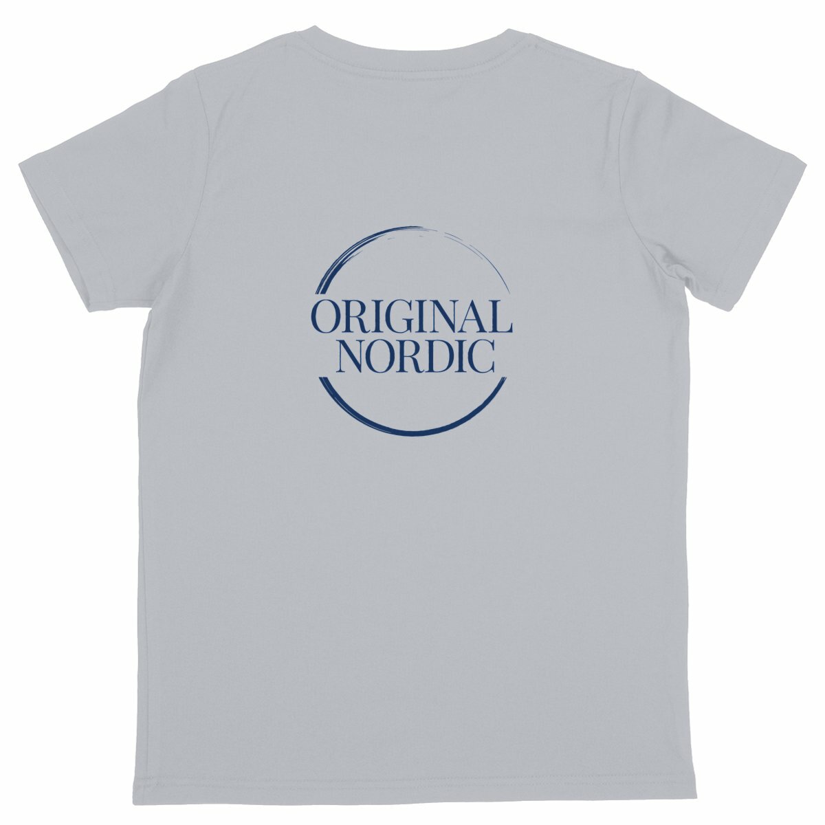 Lightweight kids T-shirt, Peace Mode: ON! - back_heathergrey