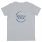 Lightweight kids T-shirt, Peace Mode: ON! - back_heathergrey