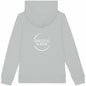 Kids Heavyweight hoodie, Self-belief is Power - back_heathergrey