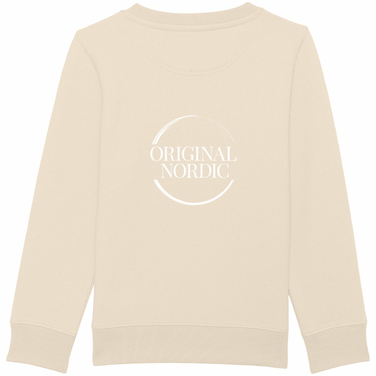 Kids Heavyweight Sweatshirt, Young and Free - back_ivory