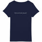 Lotus Pose Lightweight t-shirt - back_navy