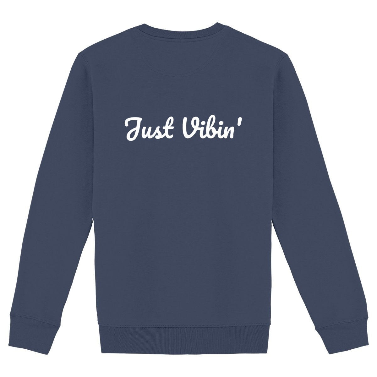 Heavyweight Unisex sweat-shirt, Just Vibin' - back_navy