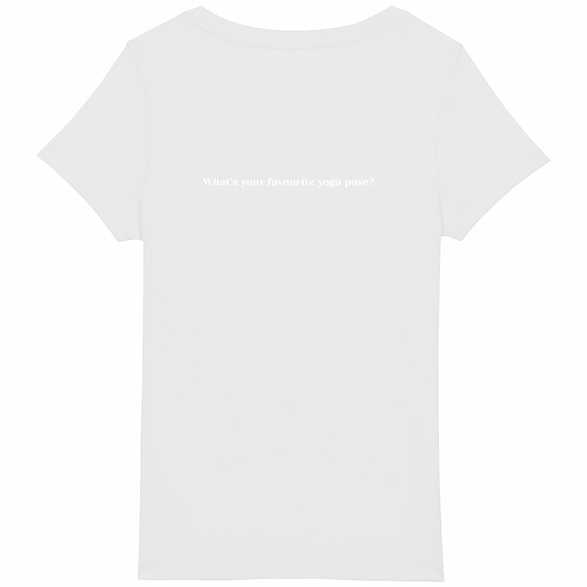 Lotus Pose Lightweight t-shirt - back_white