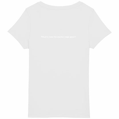 Lotus Pose Lightweight t-shirt - back_white