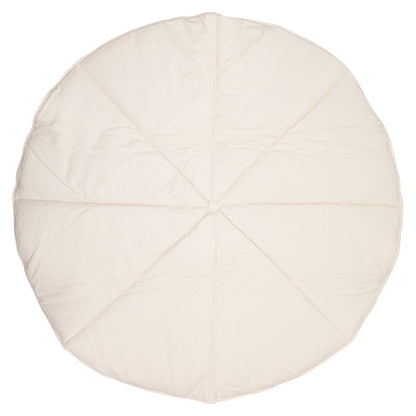 Blå Slik Rund Patchwork Måtte