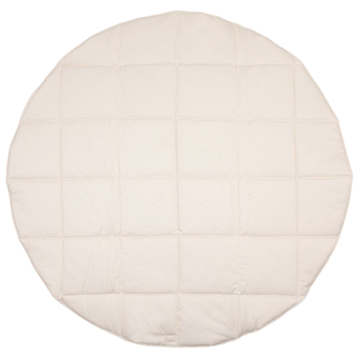 Blød Beige Rund Fløjlsmåtte