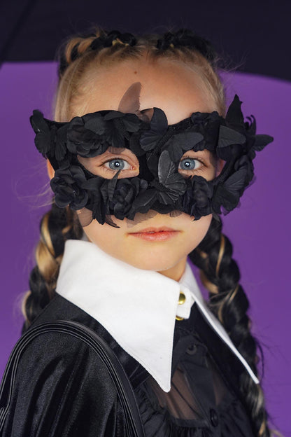 Magisk Kappe til Børn i Wednesday Stil