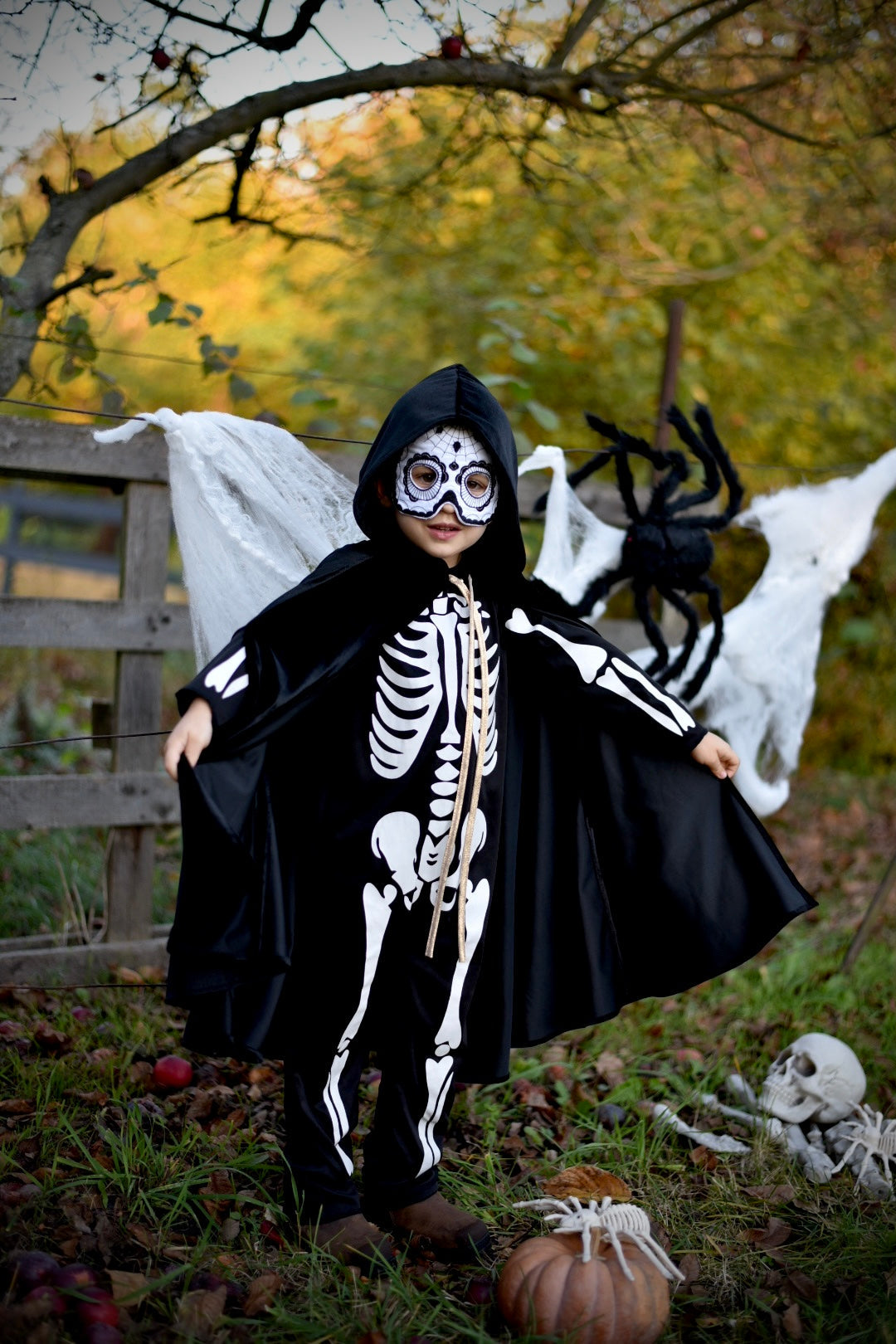 Lille Sorte Rødhætte Magisk Kappe